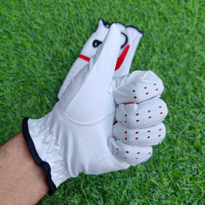 Kwesports pro leather tennis batting gloves - orange color