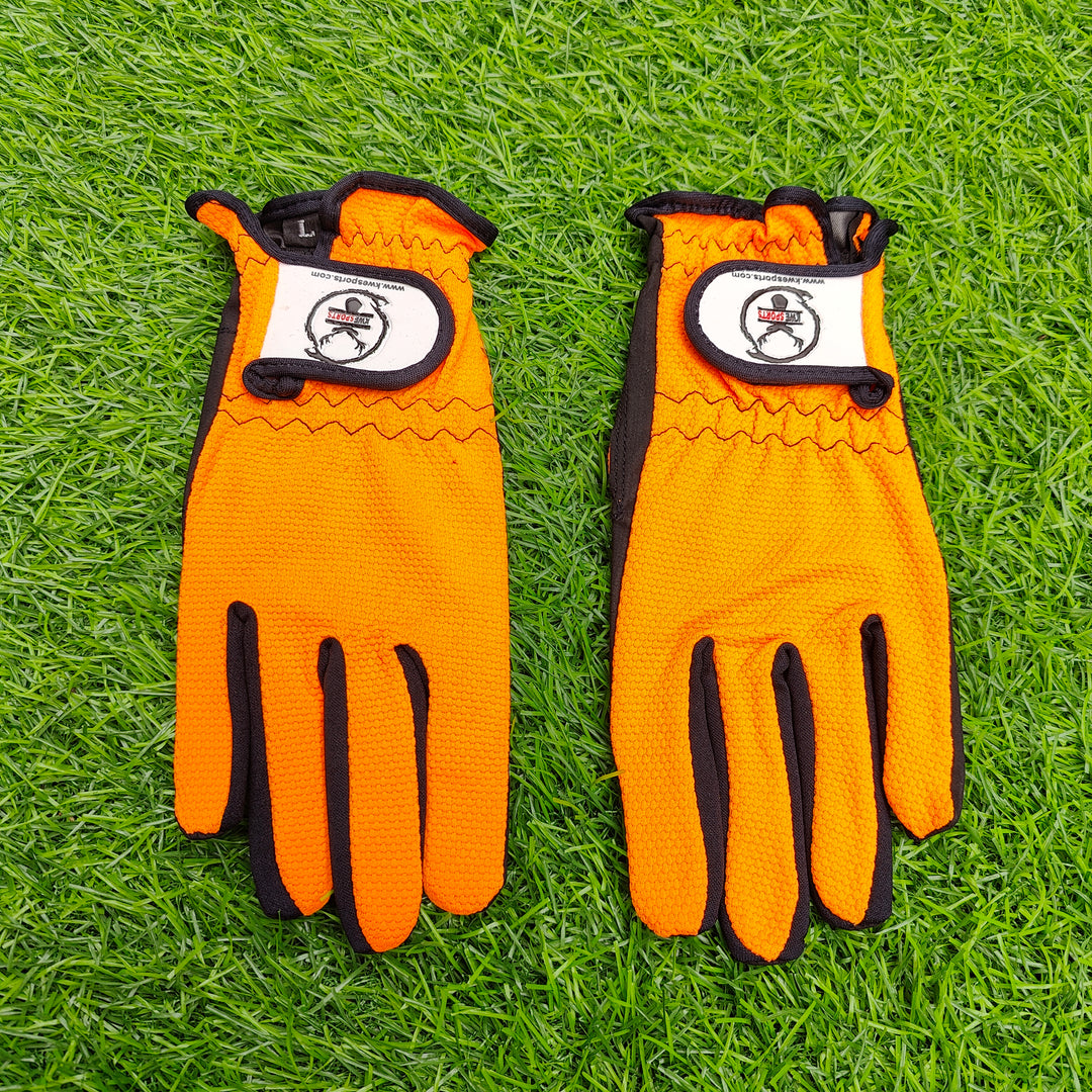 KWESPORTS PRO POPCON TENNIS BATTING PAIR OF GLOVES- ORANGE – Kwesports