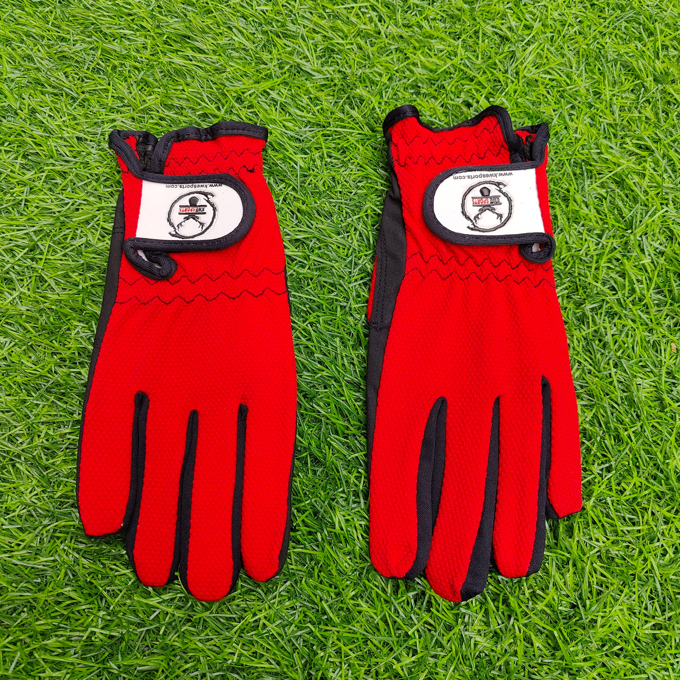 KWESPORTS PRO POPCON TENNIS BATTING PAIR OF GLOVES-RED